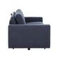Stearns & Foster Paolo Deep Blue Fabric Queen Sleeper Sofa with 5" Memory Foam Mattress