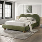 Finamore Contemporary Velvet Platform Bed Frame