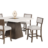 Grasten Contemporary 5PC Dining Table Set – Counter Height