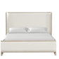 Candra Natural Oak Padded Headboard Bed