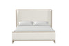 Candra Natural Oak Padded Headboard Bed