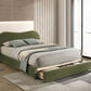 Grimsby Contemporary Fabric Storage Bed