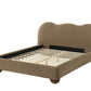 Finamore Contemporary Velvet Platform Bed Frame
