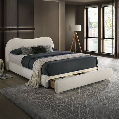 Grimsby Contemporary Fabric Storage Bed