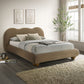 Finamore Contemporary Velvet Platform Bed Frame