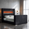 Sumter Contemporary Bed with Fireplace & TV Lift