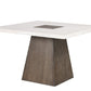 Grasten Counter Height Dining Table – Marble & Dark Walnut