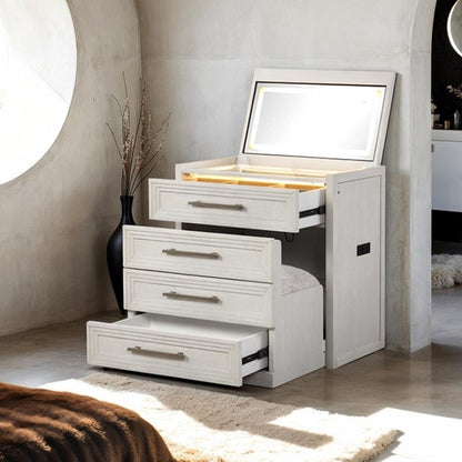 Ashburton Vanity Set with Stool – Contemporary