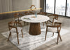 Marble Luxe Round Dining Table Set