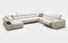 Zen Luxe Modern Leather Sectional