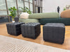 Leather Cube Ottoman Chair