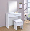 Compact Elegance Vanity Set with Stool