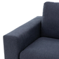 Stearns & Foster Paolo Deep Blue Fabric Queen Sleeper Sofa with 5" Memory Foam Mattress