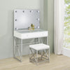 Modern Glow Vanity Set with Stool