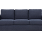 Stearns & Foster Paolo Deep Blue Fabric Queen Sleeper Sofa with 5" Memory Foam Mattress