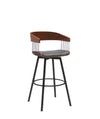 Athena Contemporary Swivel Bar Stool