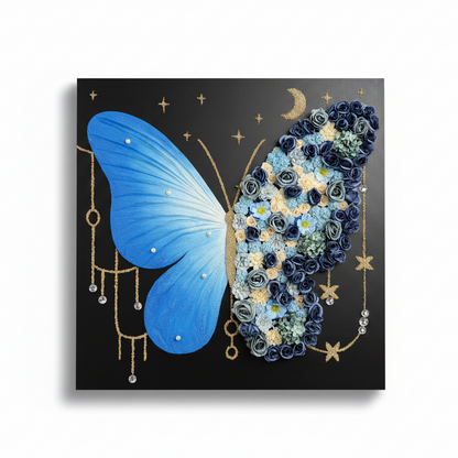 Celestial Bloom Butterfly Wall Art