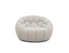 Cozy Cloud Sofa Set - Modern Curved Fabric Chair