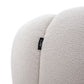 Cozy Cloud Sofa Set - Modern Curved Beige Fabric Chair
