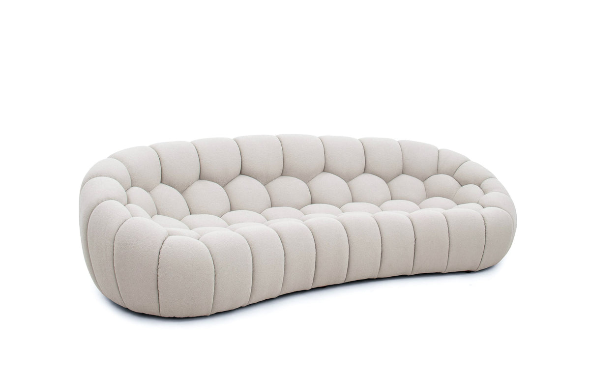 Cozy Cloud Sofa Set - Modern Curved Fabric Sofa – LV Furniture Collection