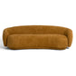 Cozy Pinnacle Sofa Set - Modern Orange Fabric Sofa