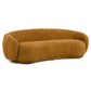 Cozy Pinnacle Sofa Set - Modern Orange Fabric Sofa