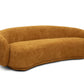 Cozy Pinnacle Sofa Set - Modern Orange Fabric Sofa