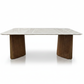 Crystal Nature Marble Table Studio Photo - White Background