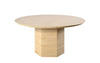 Opal Travertine Round Dining Table
