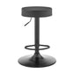 Adjustable Round Backless Bar Stool with Swivel Base