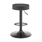 Adjustable Round Backless Bar Stool with Swivel Base