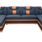 Keenan Modern U Shape Sectional with LED Lights