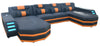 Keenan Modern U Shape Sectional with LED Lights