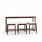 Daventry Sofa Table w/ 3 Counter Ht Stools
