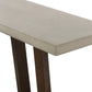 Elodie Concrete and Wood Console Table