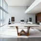 Eterna Frost Luxury Marble Dining Table