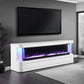 Luken 71" TV Stand w/ Electric Fireplace