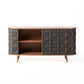 Grey Woven Sideboard Buffet