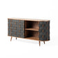 Grey Woven Sideboard Buffet
