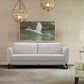 Hope Modern Gray Leather Sofa