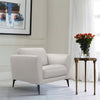 Hope Gray Leather Accent Chair