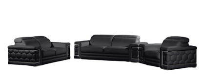 Honeycomb Leather Sectional