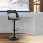 Adjustable Modern Swivel Bar Stool with Open Back