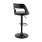 Adjustable Modern Swivel Bar Stool with Open Back