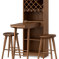 Vintner Bar Table Set with Wine Rack