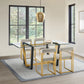 Kai Rectangular Glass Dining Table