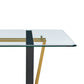 Kai Rectangular Glass Dining Table