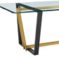 Kai Rectangular Glass Dining Table