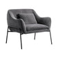 Karen Contemporary Velvet Lounge Chair