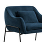Karen Contemporary Velvet Lounge Chair